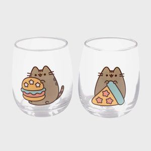 Pusheen Stemless Shatterproof Glasses Set of 2 Winter 2020 Box Exclusive New